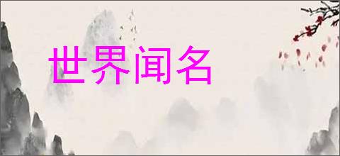 世界闻名
