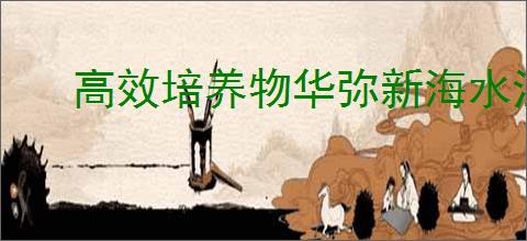 高效培养物华弥新海水江崖炉技巧指南