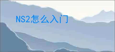 NS2怎么入门