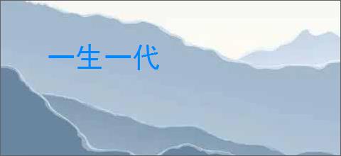 一生一代