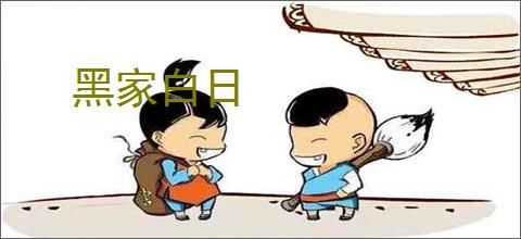 黑家白日
