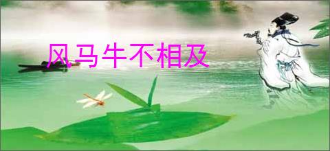 风马牛不相及